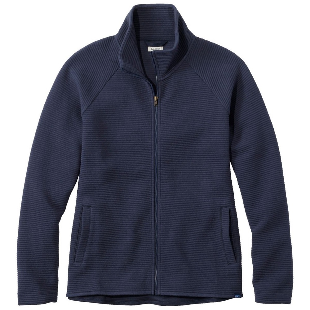 L.L.Bean Women’s Lakewashed Double-Knit Full-Zip Jacket | Large Petite